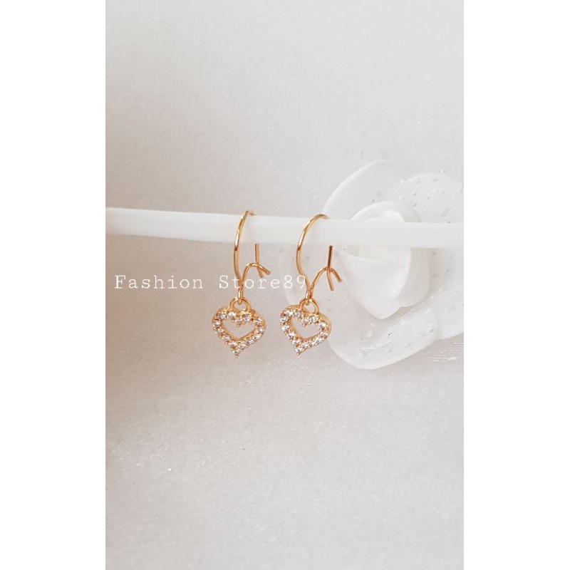 Anting Jurai Love xuping perhiasan xuping lapis emas fashion import bestseller