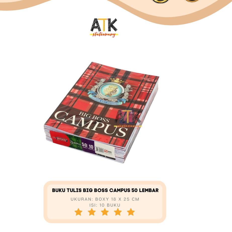 

Model Baru Buku Tulis Boxy Campus Big Boss 50 Lembar atk