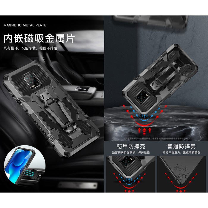 Huawei Y7 Pro 2019 Enjoy 9 Honor 20 Nova 5T Hardcase Lexii Stand Belt Hard Case Cover Casing
