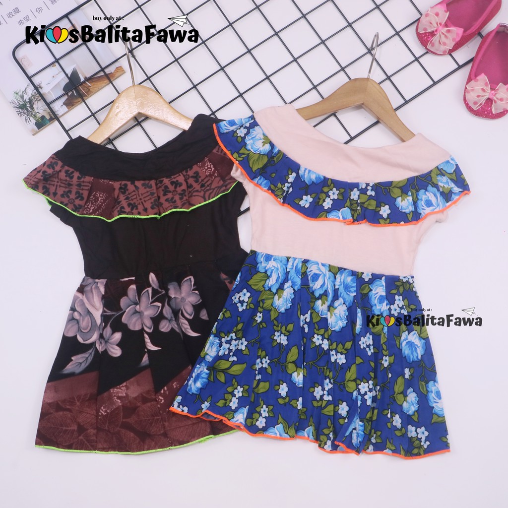 Dress Mayora uk Bayi - 3 Tahun / Dres Yukensi Baby Atasan Baju Balita Anak Perempuan Harian Gaun