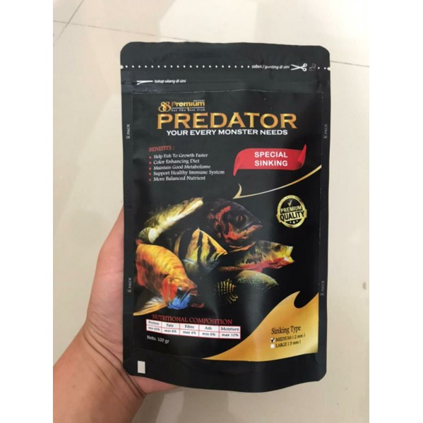 Pelet Ikan PREMIUM 88 PREDATOR (SINKING/TENGGELAM)