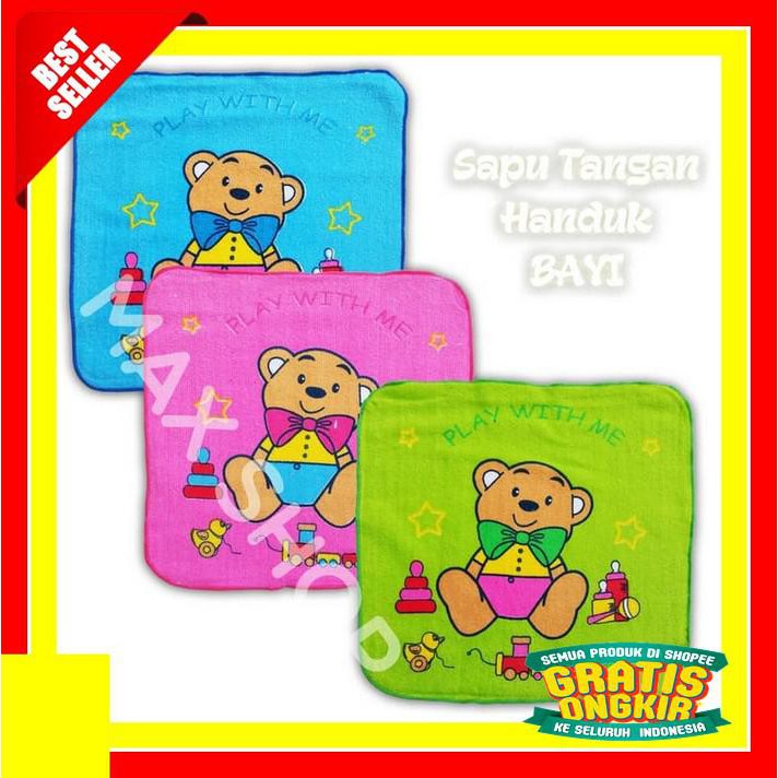 SAPU TANGAN BAYI / SAPU TANGAN HANDUK / WASHLAP BAYI / HANDUK KECIL TERLARIS!!!