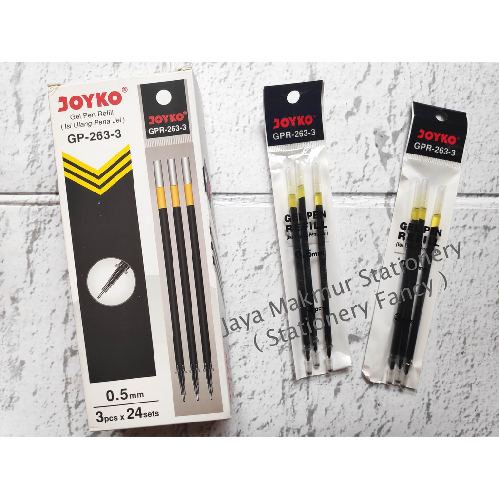 Refill Pen gel Joyko GPR-263-3 (Tinta Hitam)