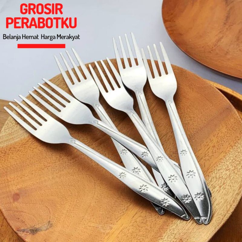 Garpu Makan Stainless Lusinan | Garpu Makan 12pcs | Garpu Makan Murah | Gapu Makan 1Lusin | Garfu Makan Stainless Lusinan |  Garpu Makan Tebal | Garpu Murah Grosir | Garpu Makan Murah | Garpu Sendok Stainless Steel Lusinan