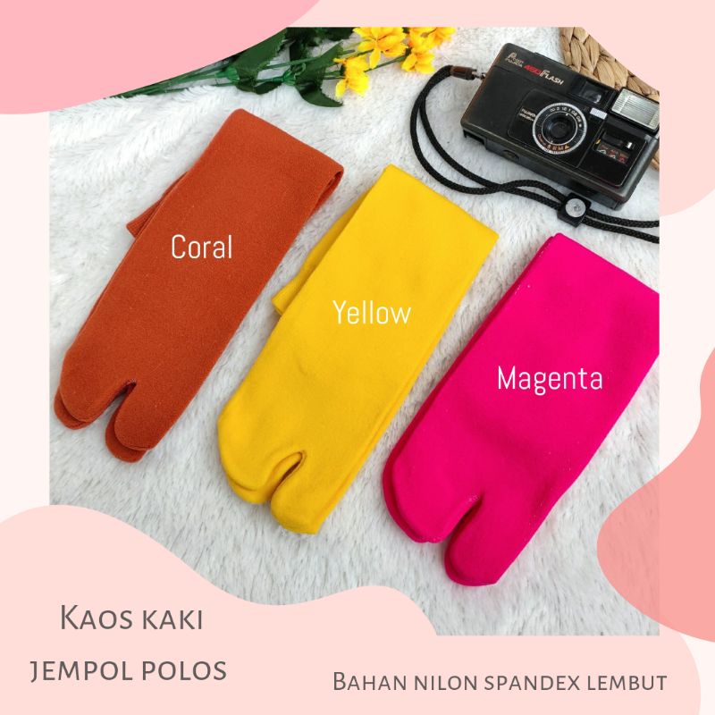 [PASTEL] ECER KAOS KAKI JEMPOL POLOS  TEBAL BAHAN NILON