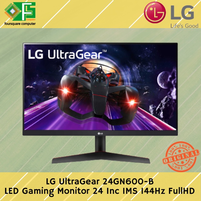 LG UltraGear 24GN600-B LED Gaming Monitor 24 Inch IPS Flat Panel 1Ms 144Hz Full HD 1920 x 1080