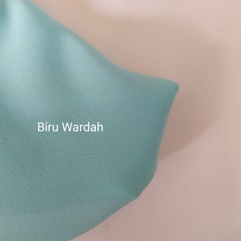 PASMINA 2 in 1 INER / PASHMINA + INNER /  PASHMINA / PASHMINA CERUTY (dijahit dengan innernya)-Wardah