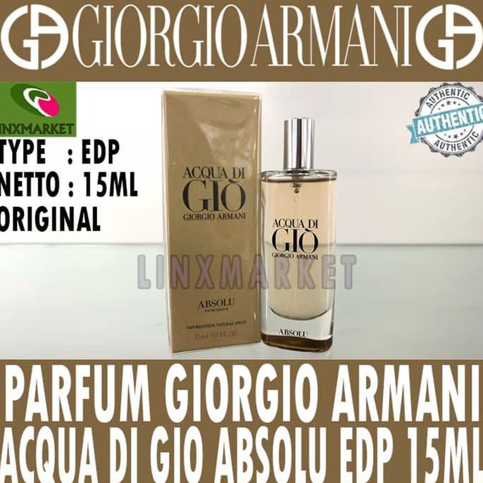 PARFUM ORIGINAL GIORGIO ARMANI ACQUA DI GIO ABSOLU EDP 15ML SPRAY MEN