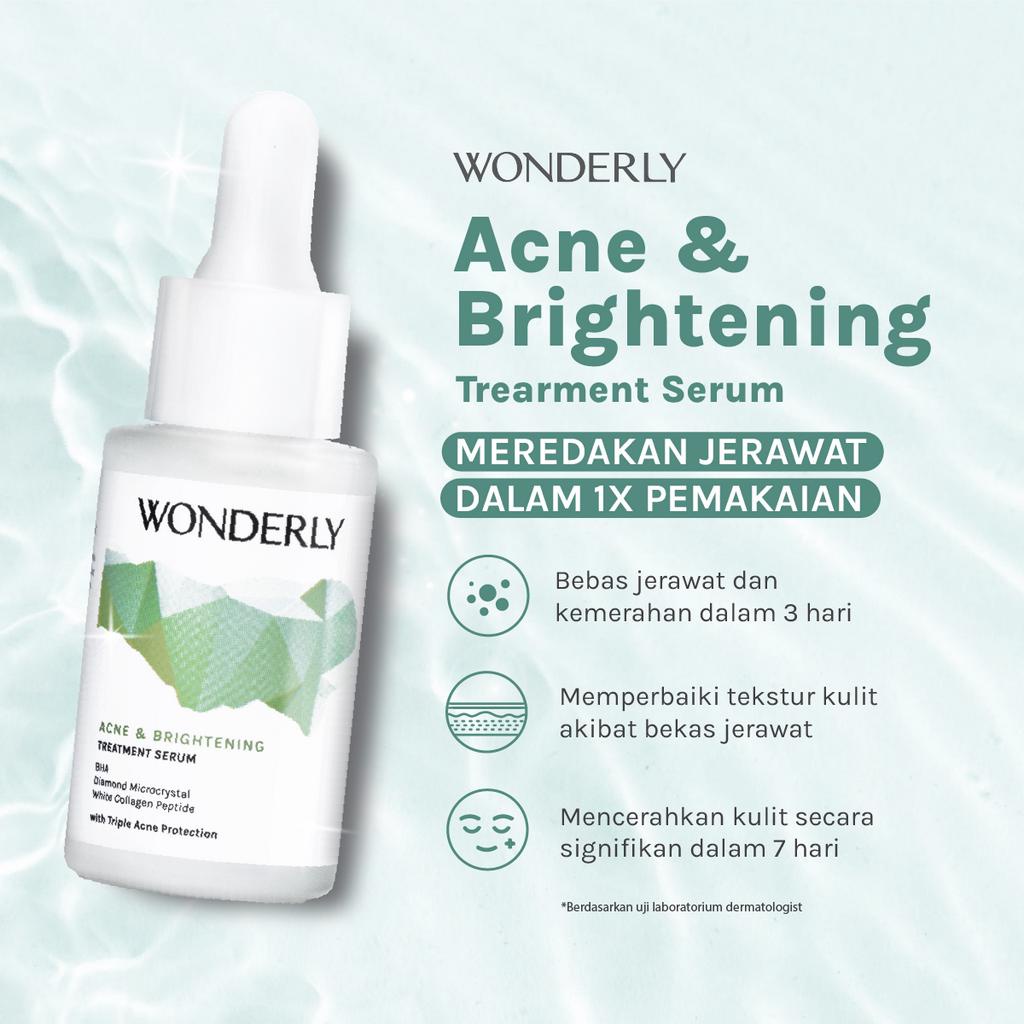 Wonderly Face Serum 15ml // ACNE AND BRIGHTENING TREATMENT SERUM 15 ML - ADVANCED BRIGHTENING FACE SERUM 15 ML