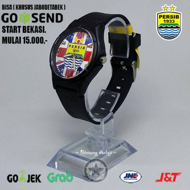 JAM TANGAN PERSIB ANTI AIR (+BOX JAM BB &amp; +BATREI CADANGAN)