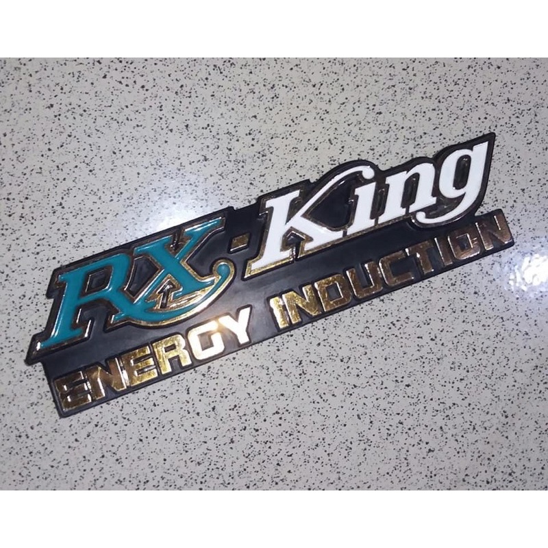 original like new emblem box cover aki rxking rx king hijau