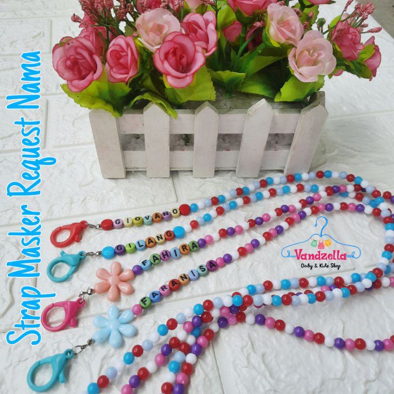 Strap Mask Anak Custom Nama / Request Nama Anak
