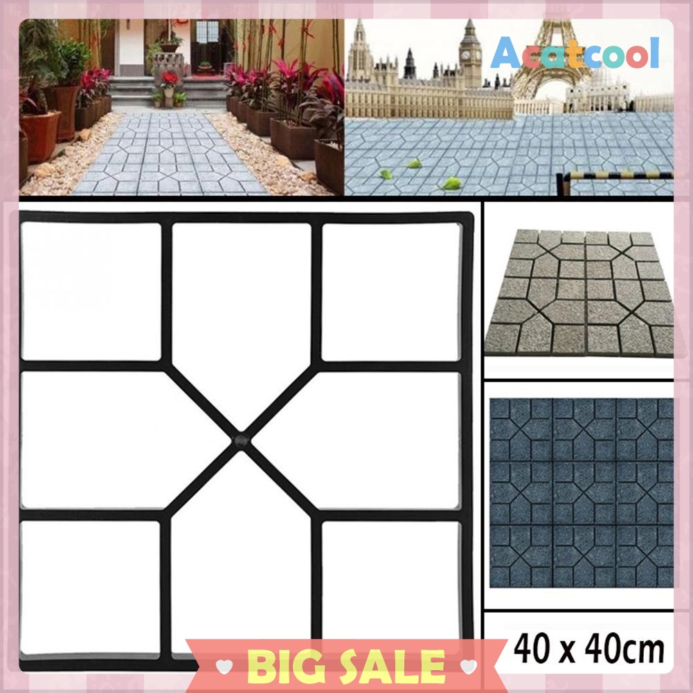 Garden Path Maker Mold DIY Paving Cement Brick Stone Road Concrete Mould