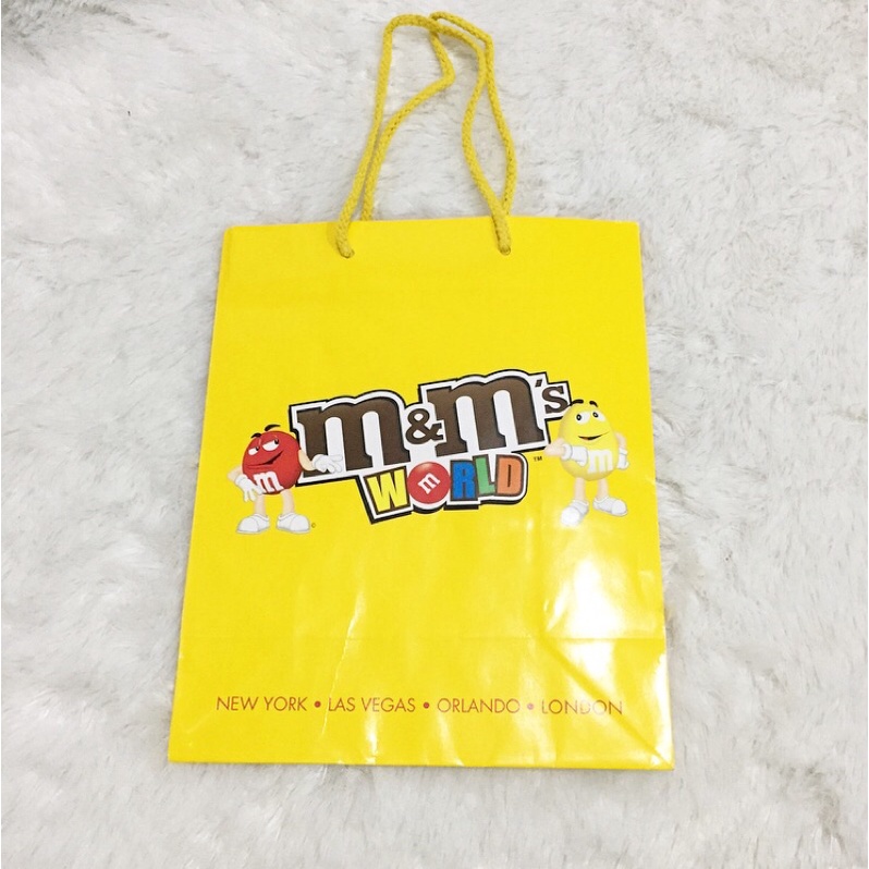 

M&M World USA Original Shopping Bag Paperbag Tas Kantong Belanja Lucu Unik Branded