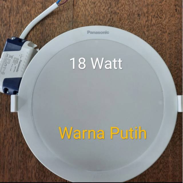 Lampu Led Slim Downlight Panel Panasonic 18 Watt Coolday Light - Putih
