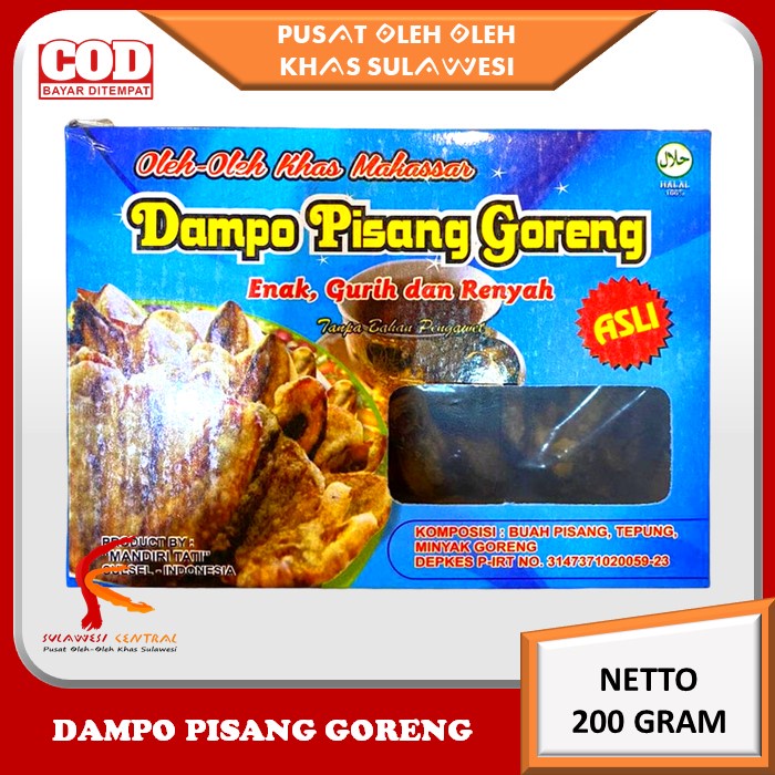 

MANDIRI TATI Kue Dampo Pisang Goreng khas Sulawesi 200 gr