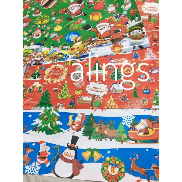

Kertas Bungkus Kado Motif Tema Natal Merry Christmas