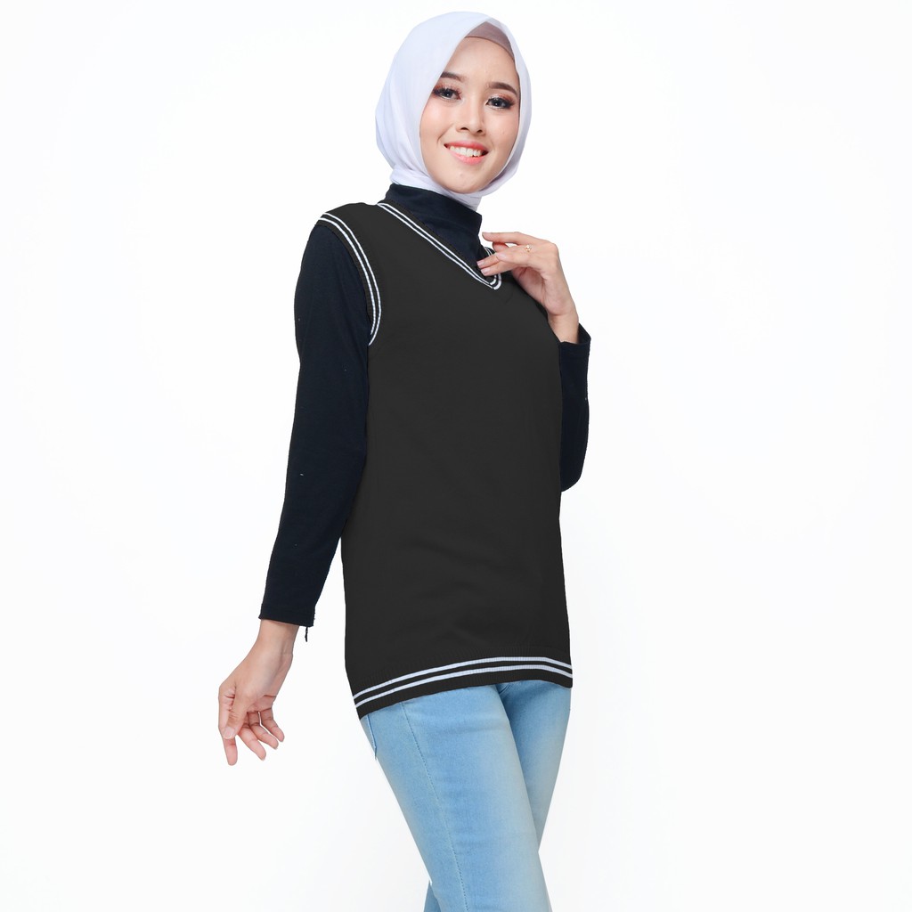 Rompi Rajut Baju Kantor wanita Fashion Model Terbaru - XSHOP Exotra