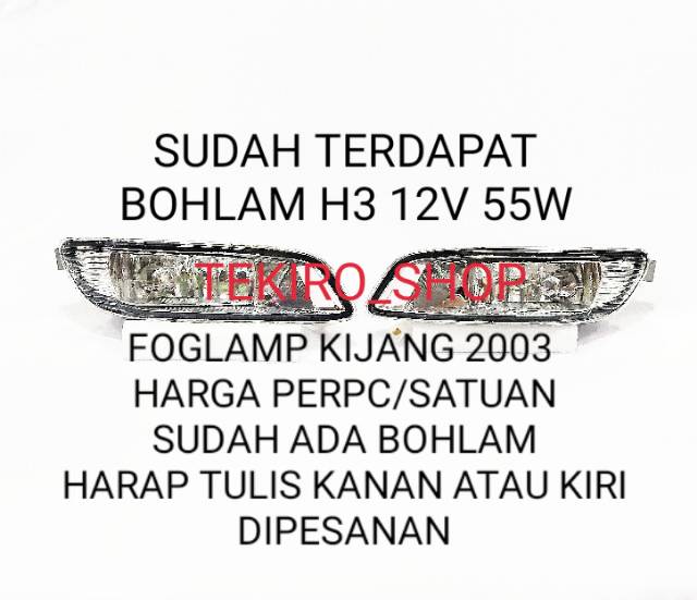 Foglamp perpc kijang kapsul 2003 2004 lgx lsx krista fog lamp