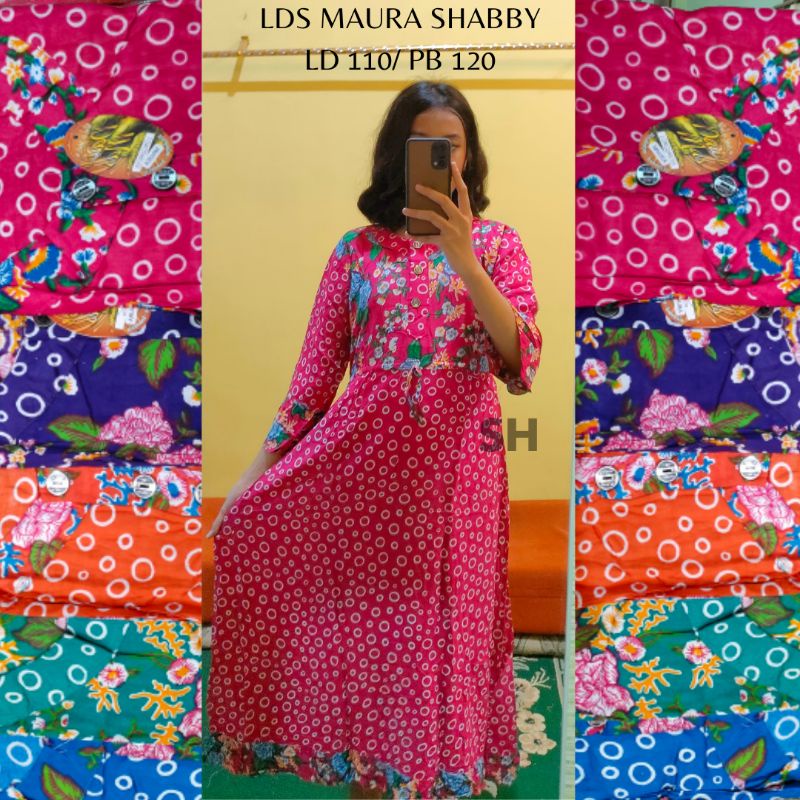 Long Dress Lengan Panjang Baju Wanita Busui Motif Batik Dewasa