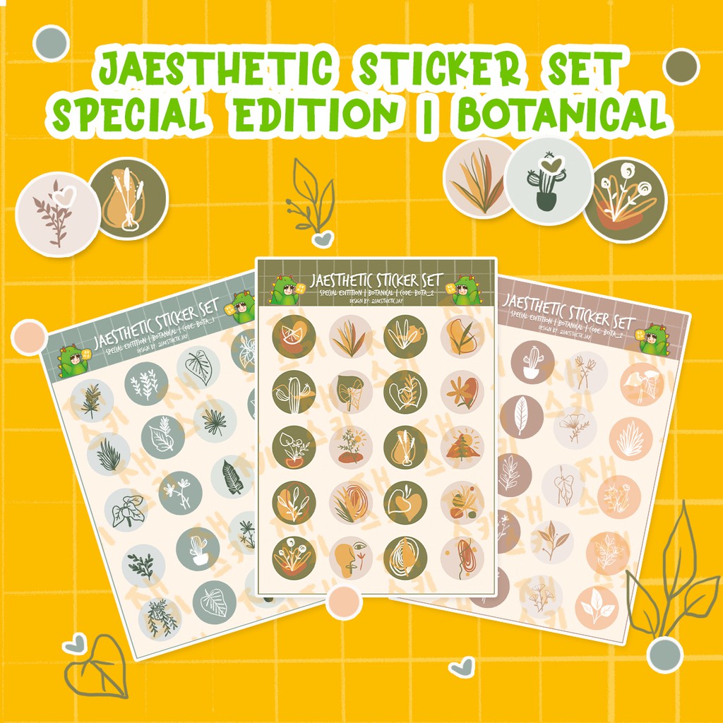 

STICKER DECO | BOTANICAL STICKER SET