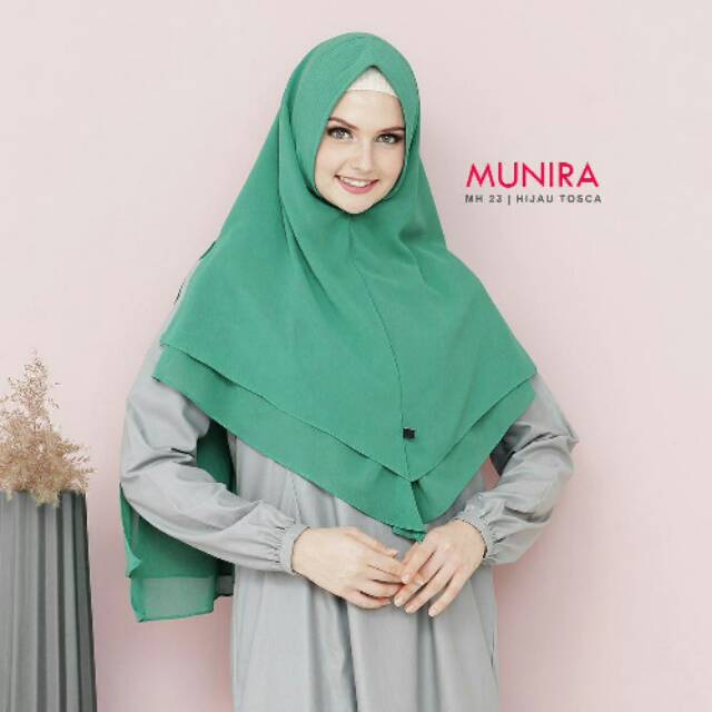 HIJAB INSTAN  / MUNIRA MH23 ORI / WARNA HIJAU TOSCA