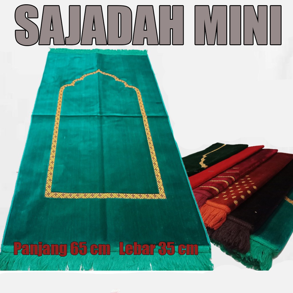 Sajadah Kecil // Sajadah Muka // Sajadah Mini // Sajadah Wajah Motif Polos Simple
