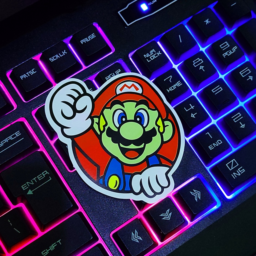 Stiker Aesthetic SUPER MARIO | STIKER TUMBLER HP | STICKER AESTHETIC STICKER LAPTOP