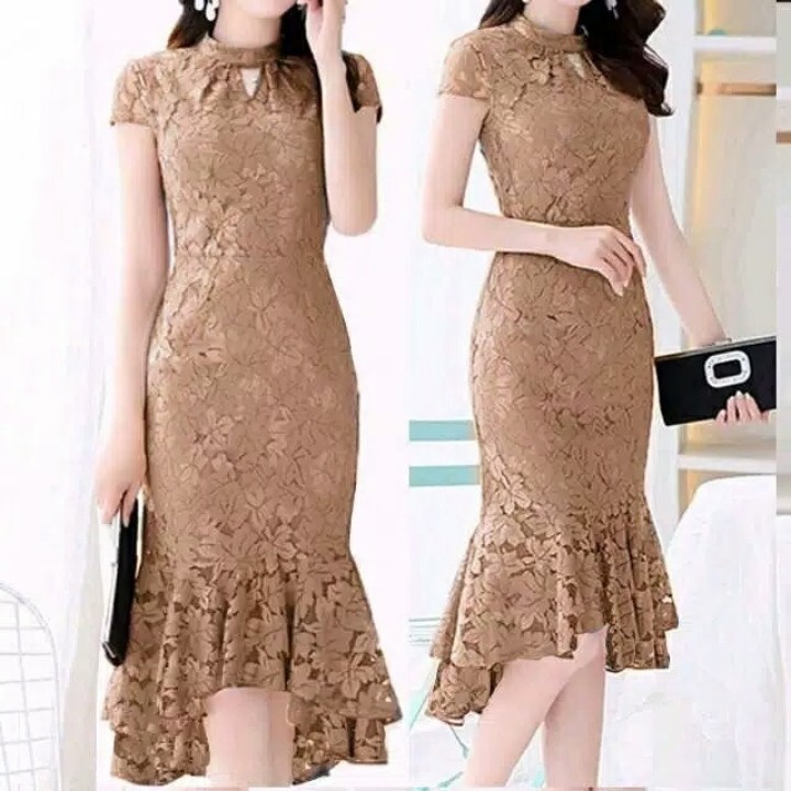 FWG - DRESS SOPHIA / DRESS / DRESS CASUAL BRUKAT / DRESS WANITA / DRESS