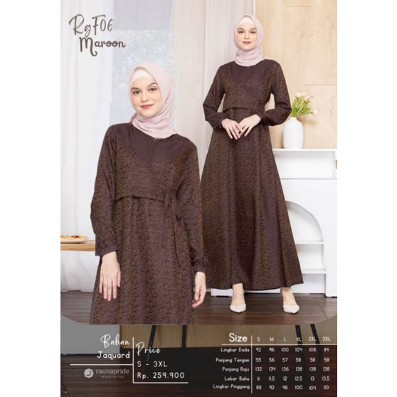 Baju Gamis rauna RGF06