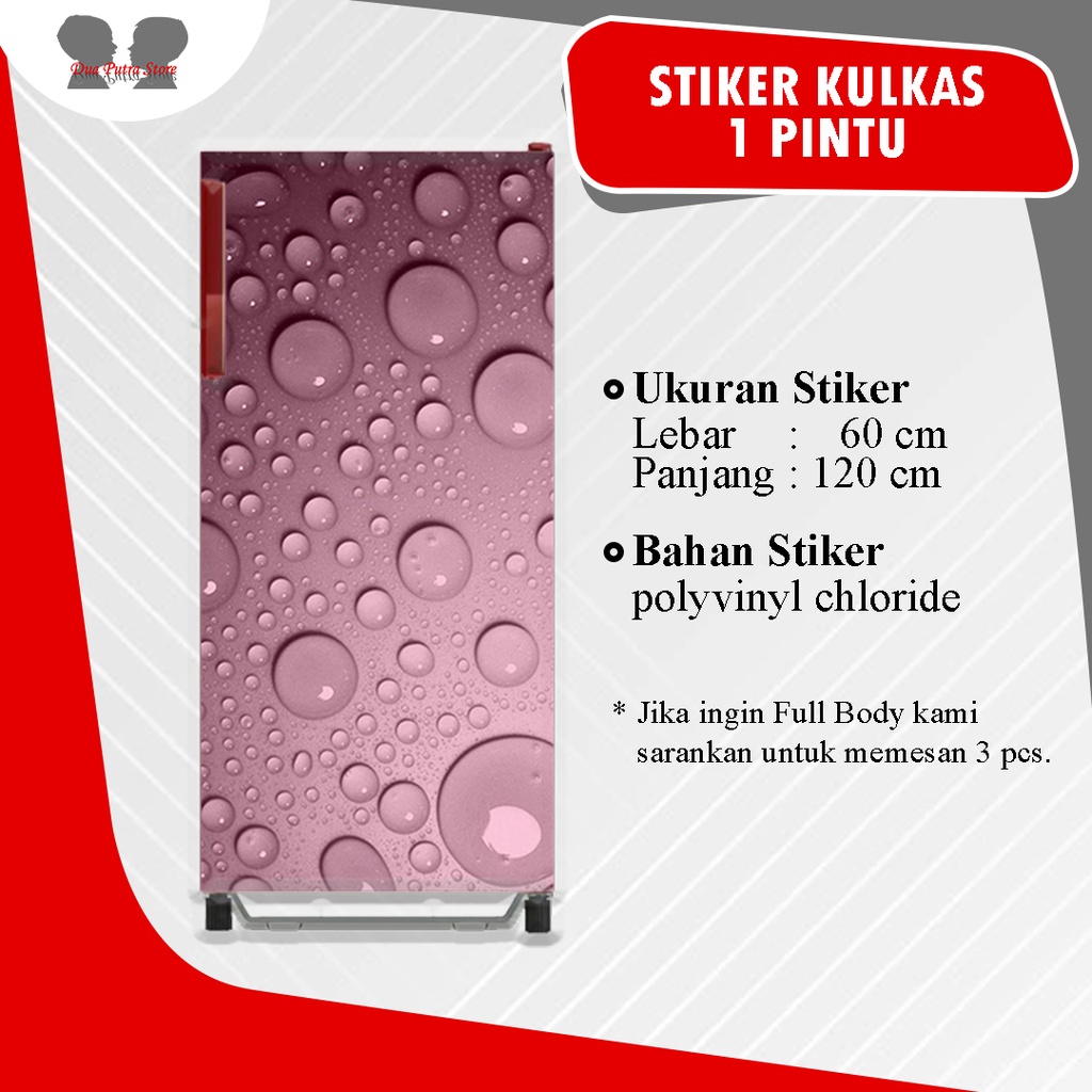 

Sticker Kulkas, Kompor, Magicom, AC dan Mesin Cuci Motif Tetesan Air Pink