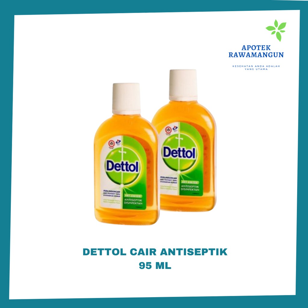 Dettol Antiseptik Cair 95 ml, Cairan Antiseptik