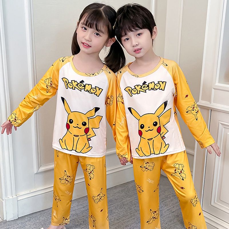 BAJU TIDUR ANAK SETELAN PIYAMA BAYI SET LENGAN PANJANG/BAJU TIDUR ANAK COUPLE C18-A