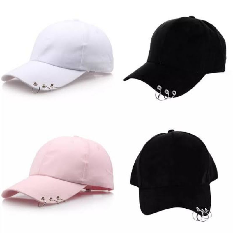 TOPI RING ANTING POLOS KPOP//TOPI RING KPOP//TOPI ANTING KPOP//TOPI PRIA TOPI WANITA