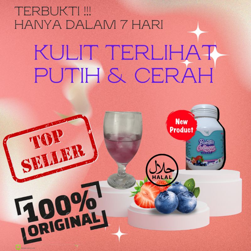promo murah Banjarmasin/booster collagen zahra/suplemen pemutih seluruh badan permanen aman ibu hami