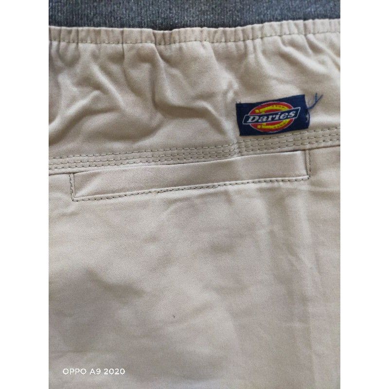 BIG SIZE 40-50 CELANA CHINOS COWOK PANJANG KARET PINGGANG RIP KOLOR