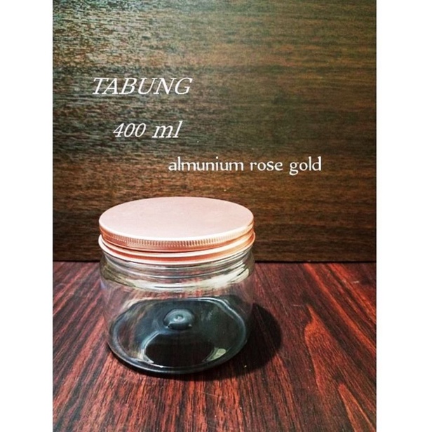 TOPLES TABUNG 400 ML PLASTIK TUTUP ALMUNIUM