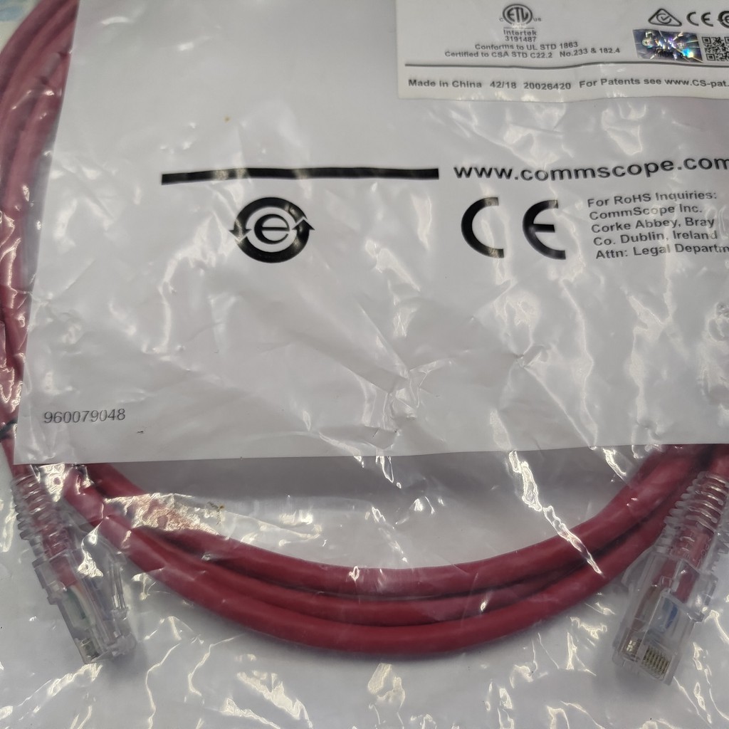 Kabel Cable UTP Cat5E AMP CommScope 7FT 7 Feet 7Feet 2m Patch Cord