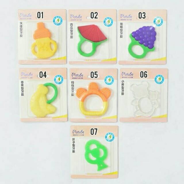 409 TERMURAH Teether bayi platube | Teether bayi bentuk buah | Teether bayi murah | Teether bayi