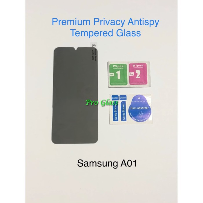 Samsung A01 Privacy Anti Spy / Antispy Premium Tempered Glass