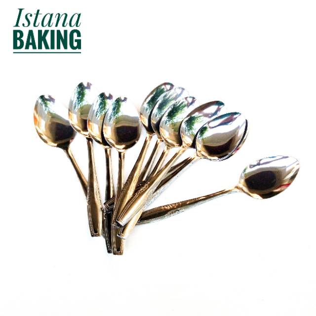 [Bayar di tempat] 12pcs Sendok Makan Stainless