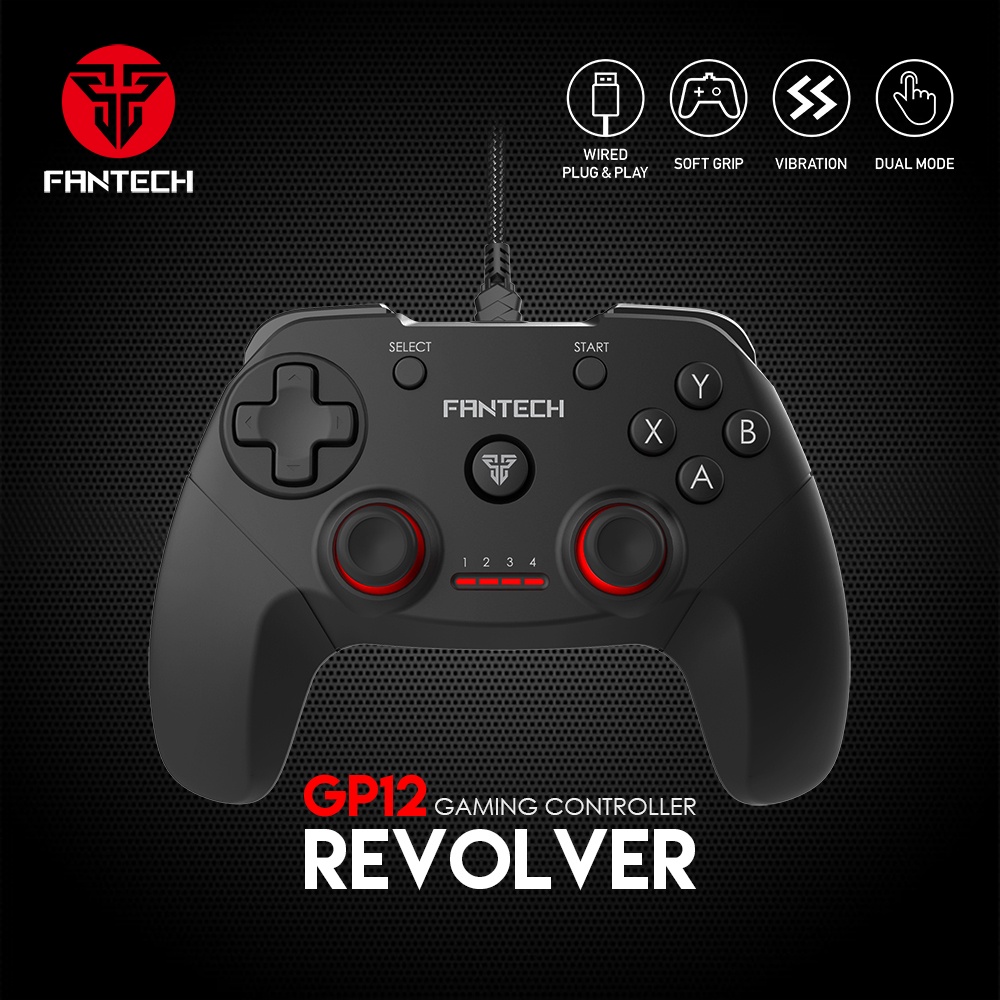 Gaming Controller Gamepad Joystick USB PS/XBOX/PC Fantech Shooter GP12 Wired Gaming Controller