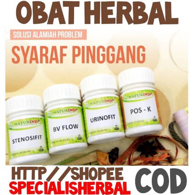 OBAT HERBAL SARAF PINGGANG, SARAF KEJEPIT, NYERI PINGGANG, ENCOK NATURINDO