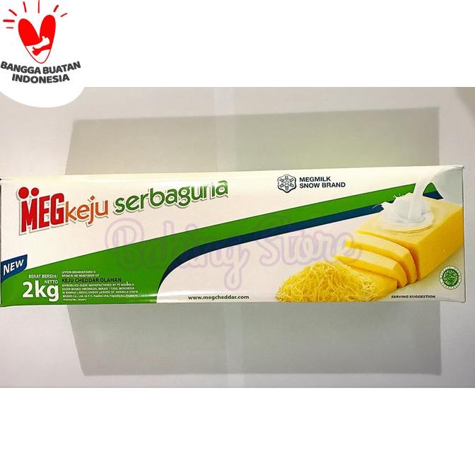 

BAYAR DITEMPAT Keju Cheddar Meg Serbaguna 2kg