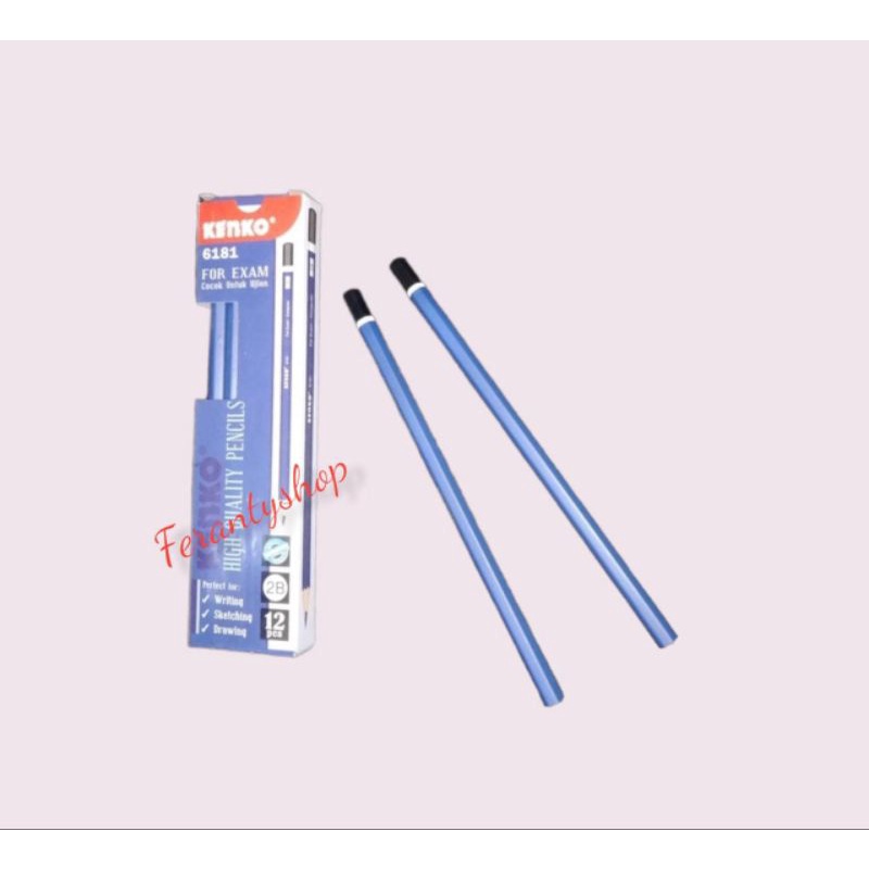 Hot item Pensil tulis 2B merk kenko 6181 harga per pack 12 pcs