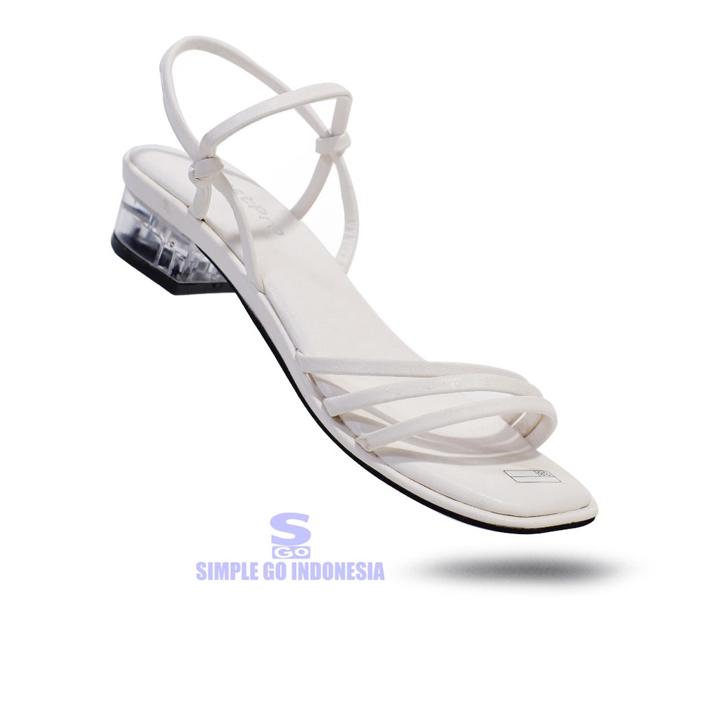 Sandal heels wanita dewasa sendal hak kaca wanita terbaru original Sendal Wespro 04 model tali 37-40