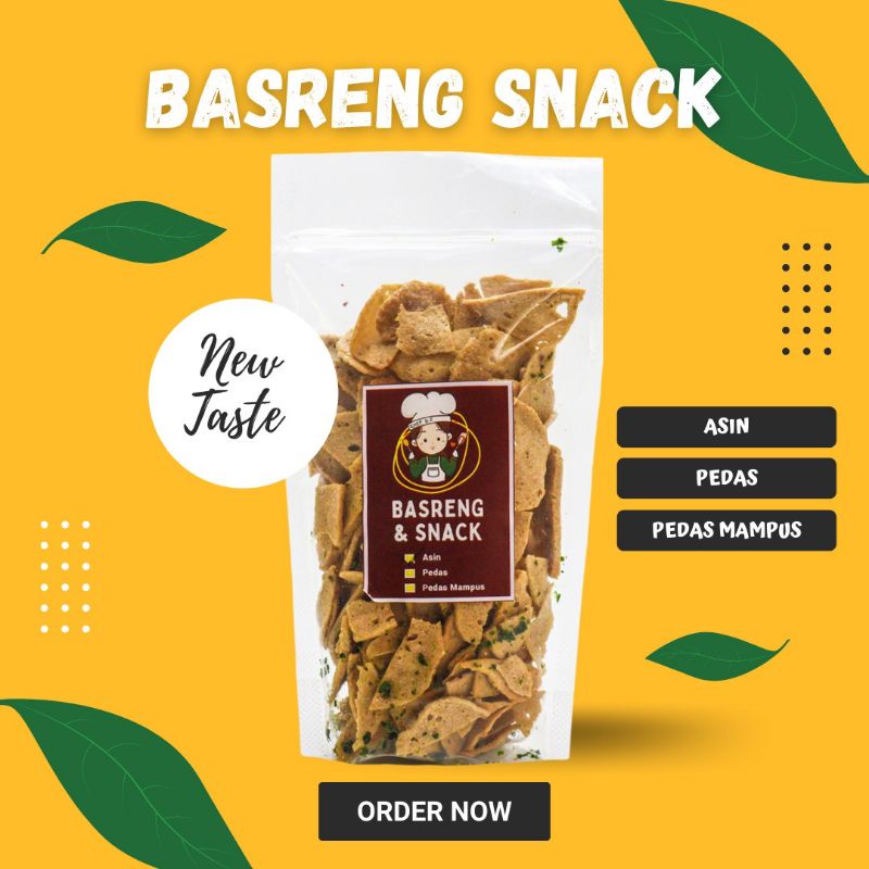 

Basreng Daun Jeruk 100gr/original basreng/basreng pipih/basreng