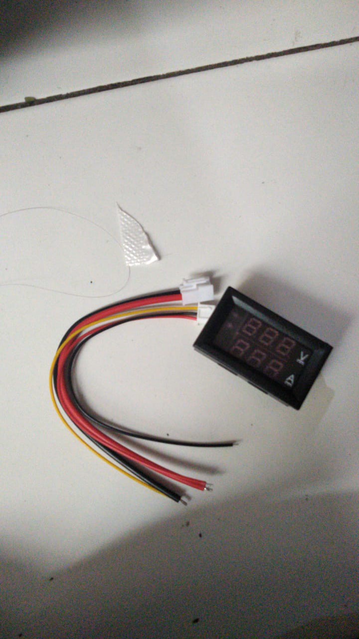 [cele]dc 0-100v 10a Ammeter Voltmeter Digital/tampilan Ganda/detektor Tegangan 0.28 Merah Biru Led