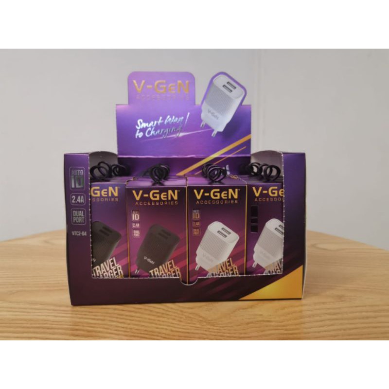 kepala charger v-gen vtc2-02/kepala charger/batok charger/travel charger/charger/charger murah