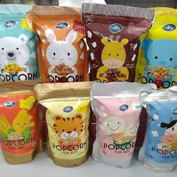 POPCORN BAENANA TEMPY KOKONORI KIZZU FOR KIDS ABE FOOD 80GR | CEMILAN ANAK SNACK SEHAT